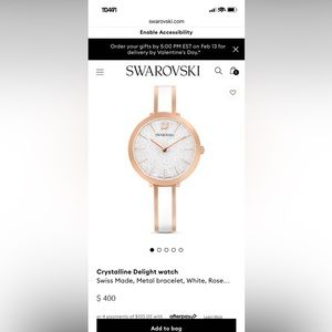 Women’s Swarovski watch rose gold